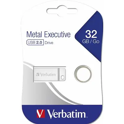 USB флеш накопичувач Verbatim 32GB Metal Executive Silver USB 2.0 (98749) - фото 4