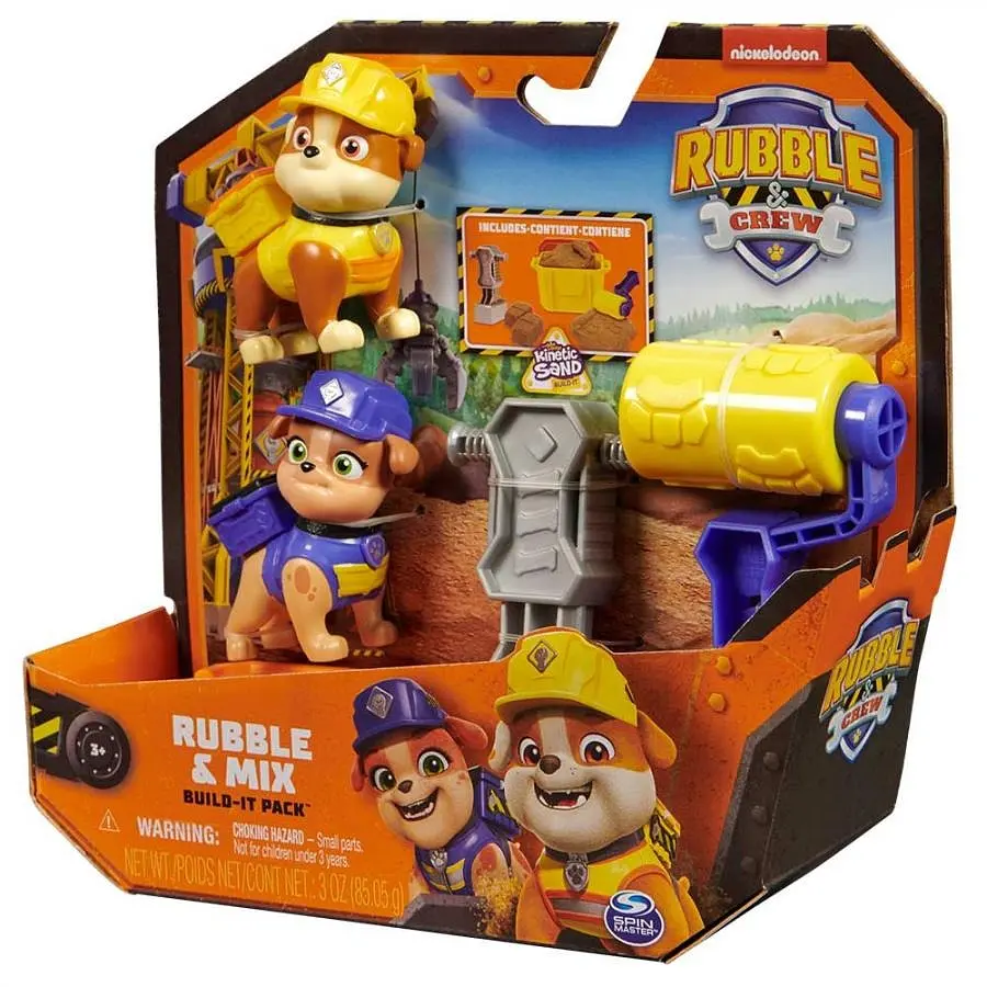 Игровой набор Rubble & Crew из двух фигурок щенков и кинетического песка Кремез и Микс (SM28503/6066686) - фото 2