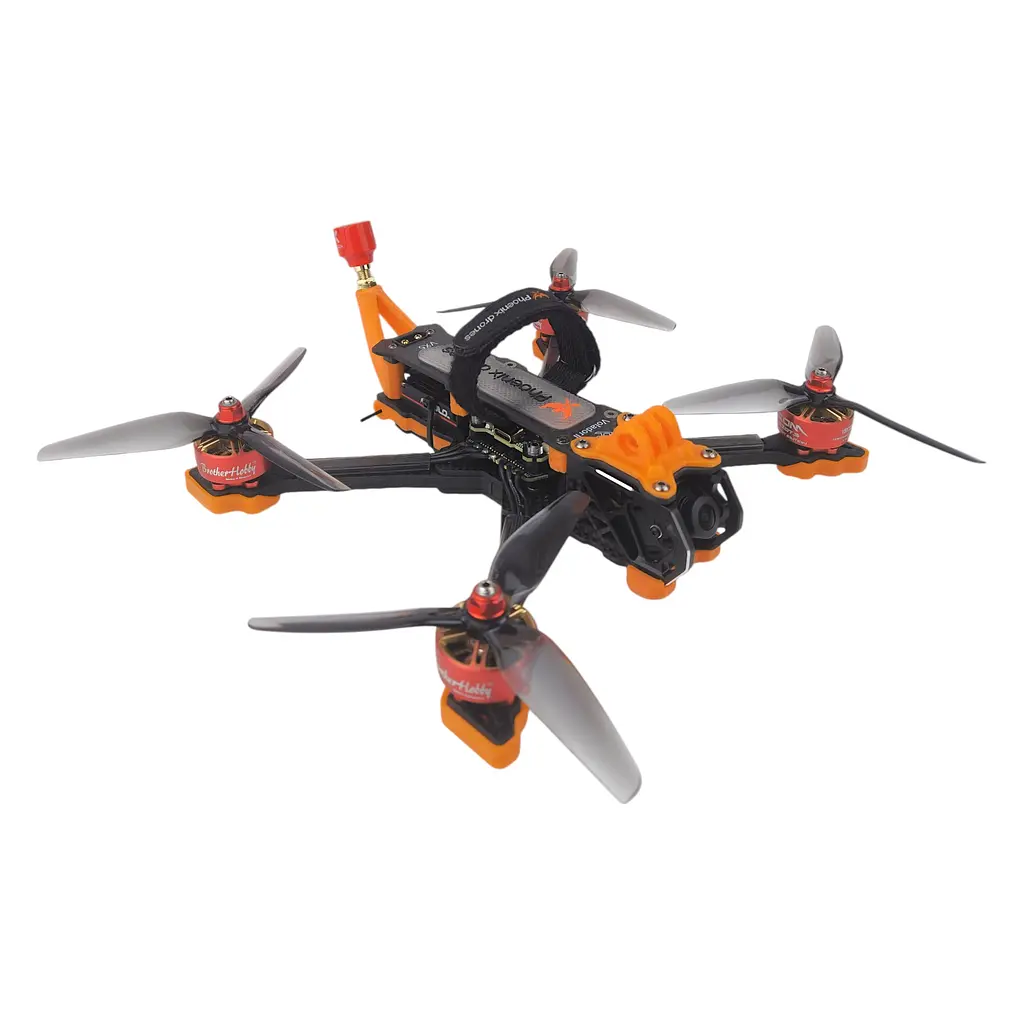 Дрон Phoenix drones Ember5 ELRS 2.4 analog із двигунами GOM 2207.5 та карбоновою рамою - фото 4