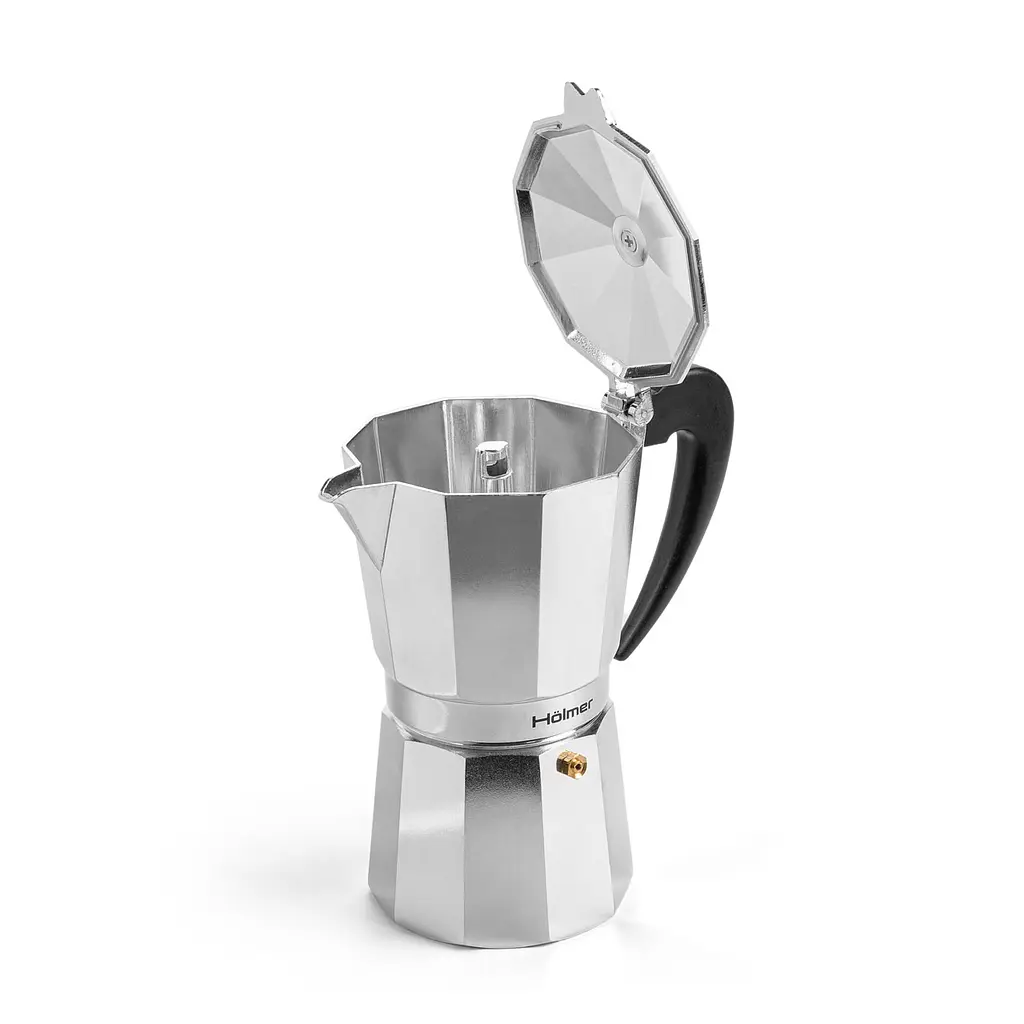 Кофеварка гейзерная Holmer 450 мл серебристая (CF-0450-AL) - фото 5