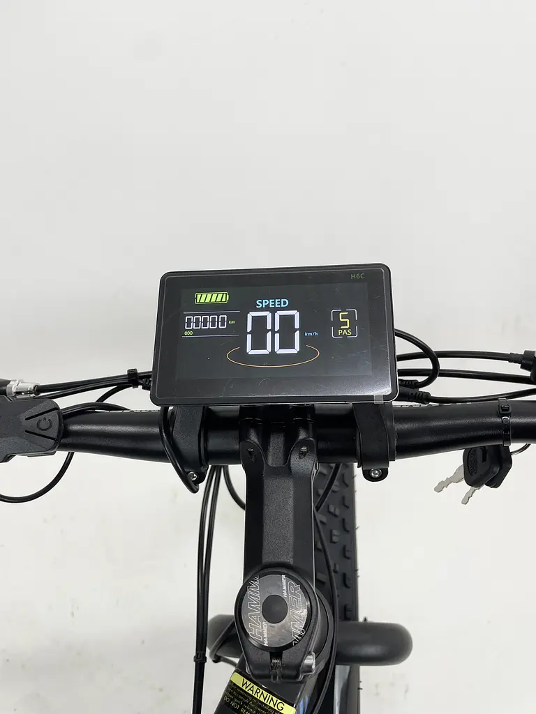 Электровелосипед Hammer Fatbike 26" (1000W 48V 21Ah) Черно-синий - фото 6