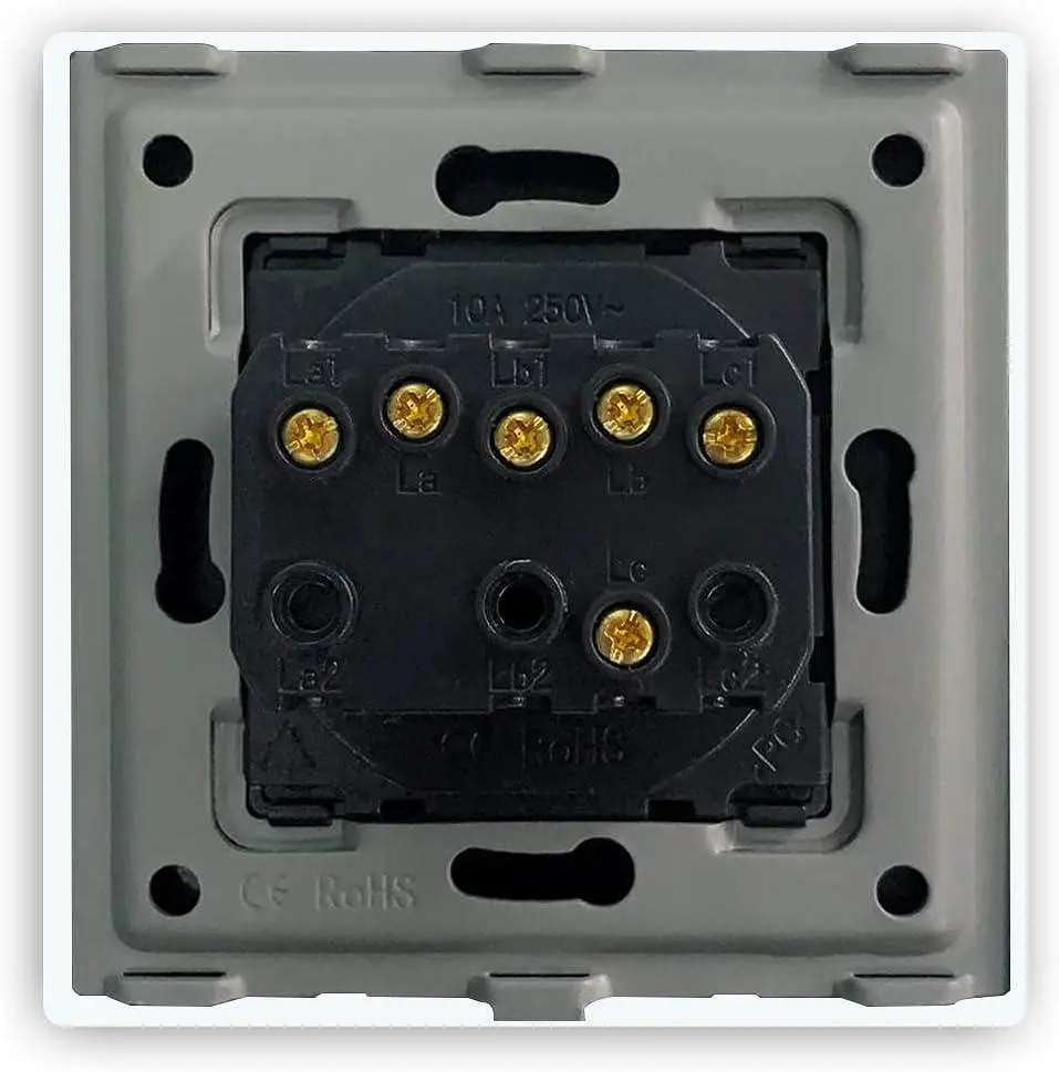 Вимикач світла YGLONG 1 на 1 Way 2-Way 3-Way Push Button Чорний - фото 3
