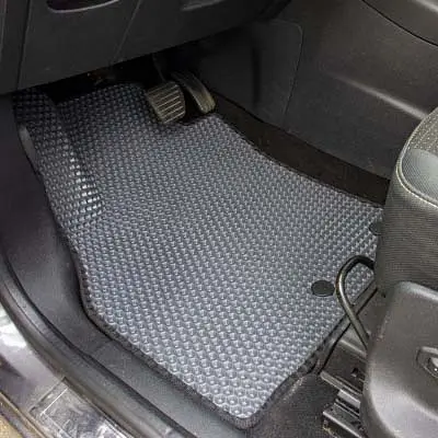 Килимки у салон EVA для Renault Scenic / Grand Scenic III з підп'ятником Чорні Чорний кант 5 шт - фото 3