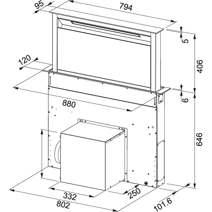 Кухонна витяжка Franke Downdraft FDW 908 IB XS (110.0365.588) - фото 5