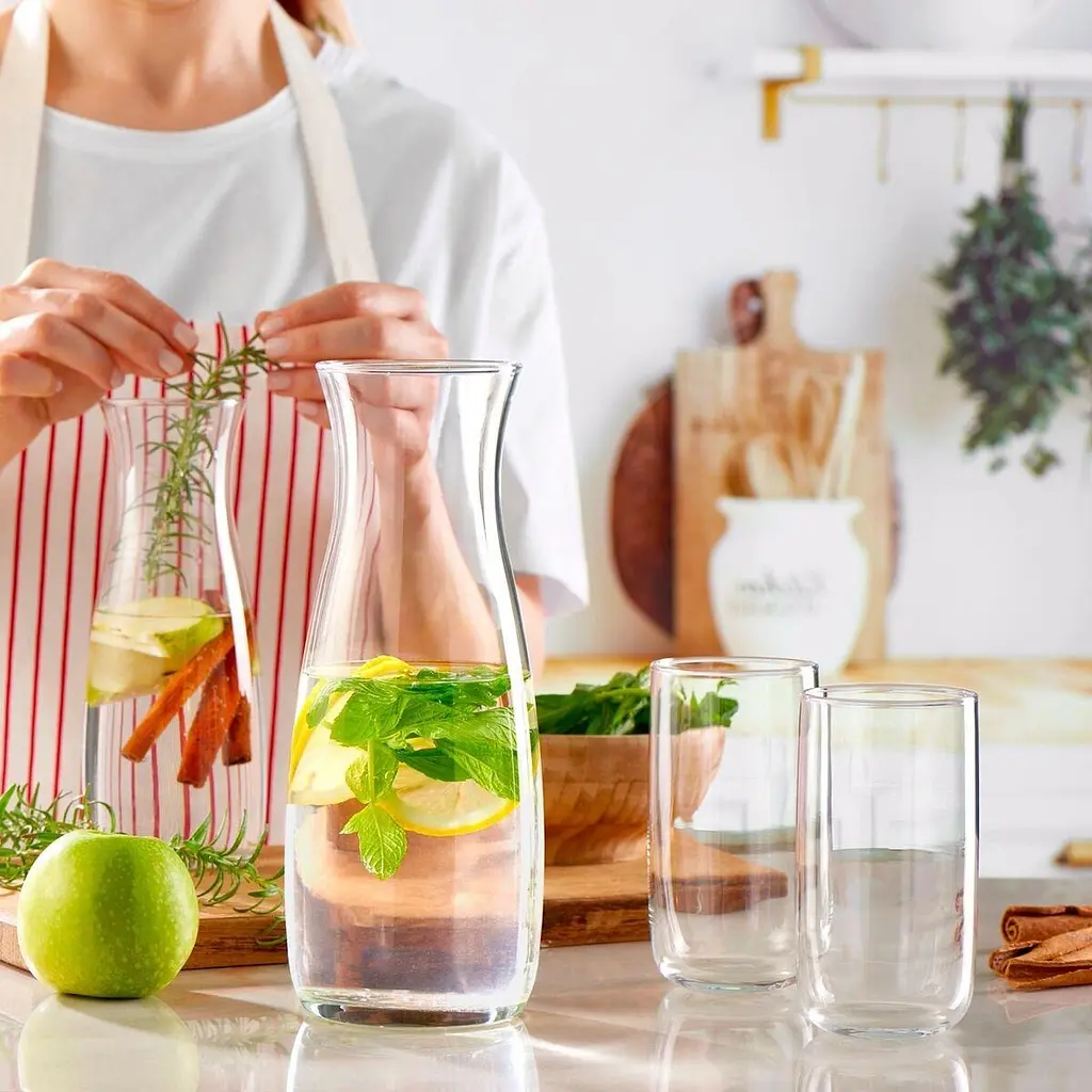 Графин Pasabahce Amphora с красной крышкой 1.18 л (43813RD) - фото 5