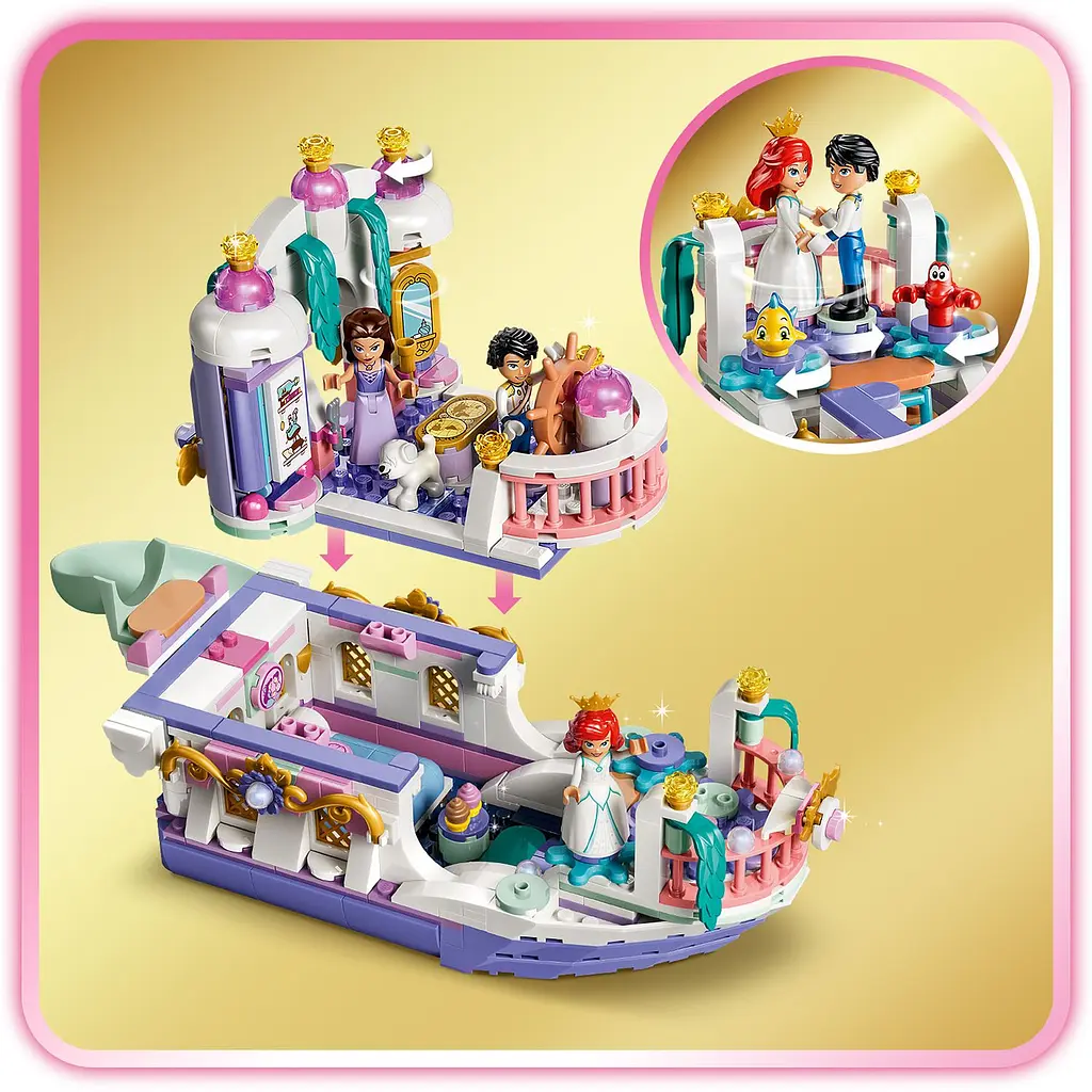 Конструктор LEGO Disney Princess Королівський весільний човен Аріель (43299) - фото 11