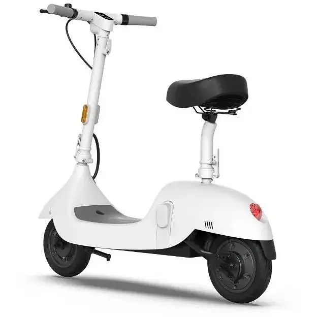 Електросамокат OKAI Ceetle PRO EA10C міський із сидінням складаний 900W батарея 10.4Ah пробіг до 55 км NFC App до 100 кг White - фото 4