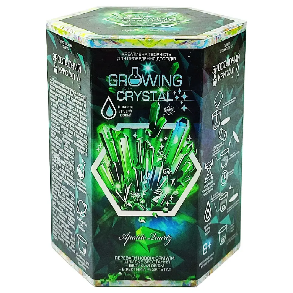 Ігровий набір для вирощування кристалів GRK-01 GROWING CRYSTAL Апатит