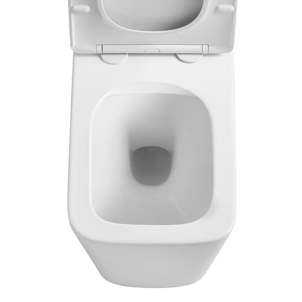 Унітаз підлоговий приставний Mixxus Premium Quadro-0701-R 600x355x410mm, система змиву Rimless MP6590, Білий - фото 5