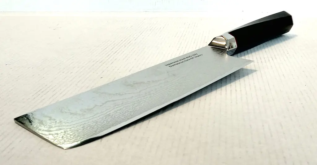Ніж кухонний-сокир 17 см Damascus DK-AK 3005 AUS-10 дамаська сталь 73 шари - фото 6