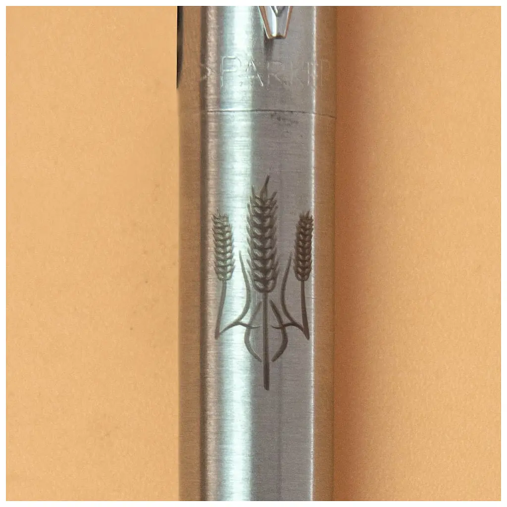 Ручка кулькова Parker JOTTER 17 UKRAINE SS CT BP Тризуб із колосків (16132_T059b) - фото 2
