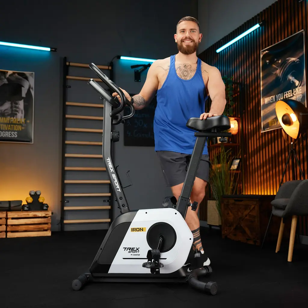 Велотренажер Trex Sport TX-500MB IRON магнітний білий - фото 18