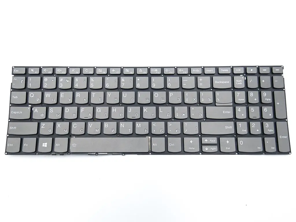 Клавіатура для LENOVO IdeaPad 330S-15, 330S-15ARR, 330S-15AST, 330S-15IKB, 330S-15ISK (RU Gray з підсвічуванням). - фото 3