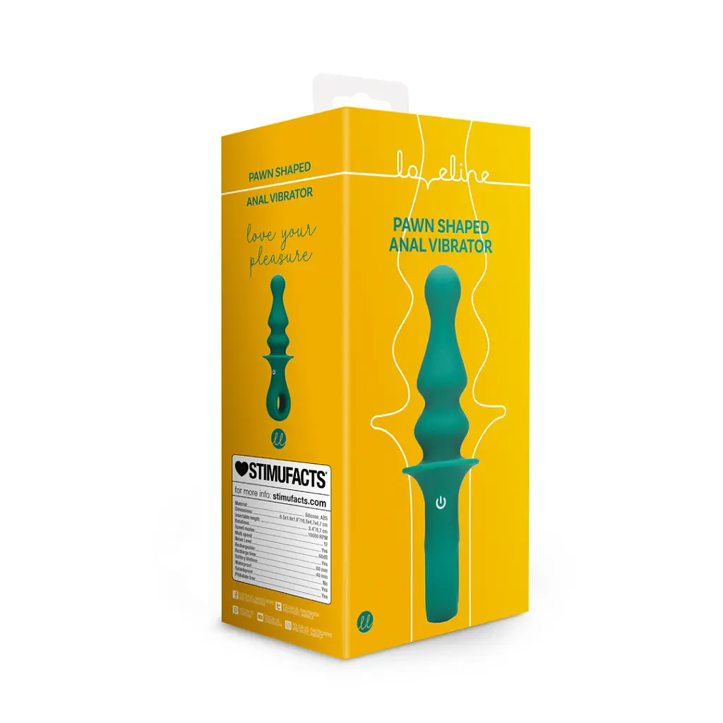 Анальна пробка Loveline Peacock Plume 16.5 см зелена - фото 9