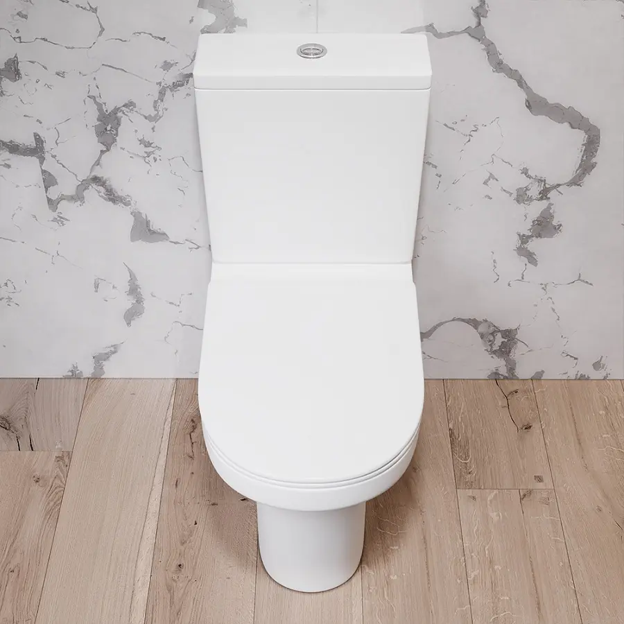 Унитаз-компакт FlashClean Am.Pm Tender с сиденьем микролифт белый C45A8800SC, Белый - фото 4