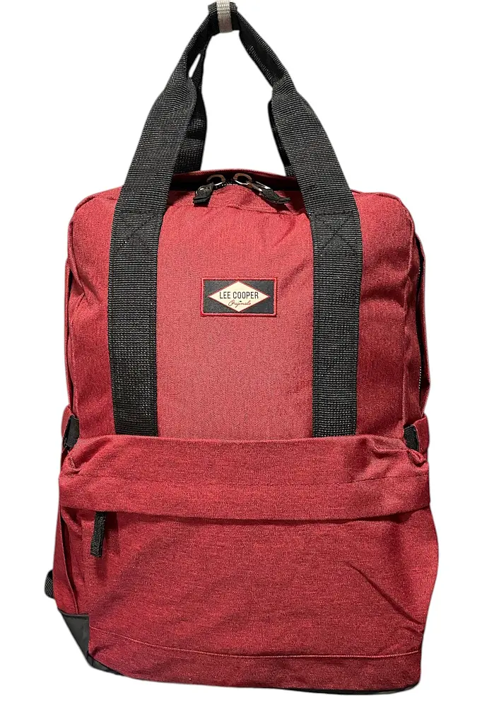 Рюкзак Lee Cooper 41642 поліестер водонепроникний відділення для ноутбука Червоний - фото 6