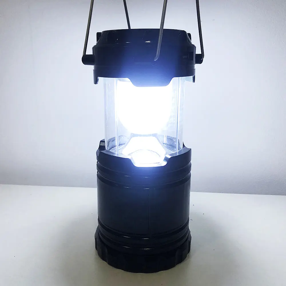 Туристичний ліхтар-лампа CAMPING MH-5800T 6+1 LED на сонячній батареї, чорний - фото 4
