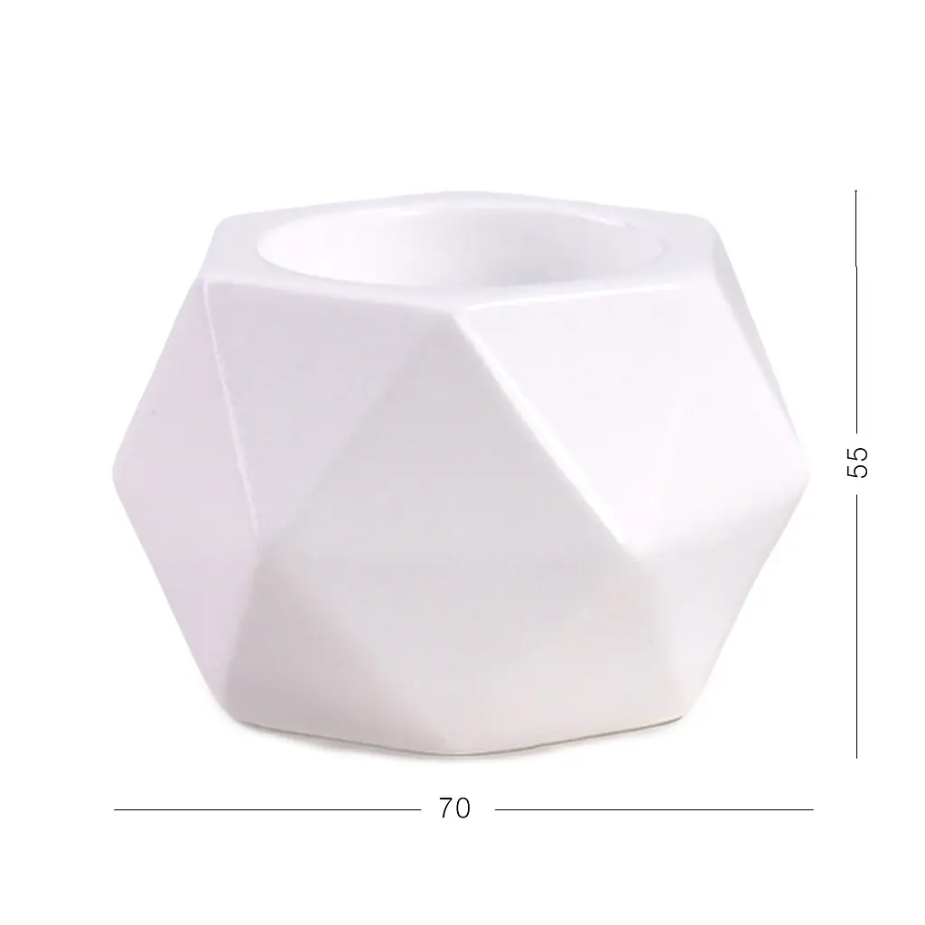 Свічник геометричний МВМ My Home SK-36 70х55 мм (SK-36 WHITE) - фото 2