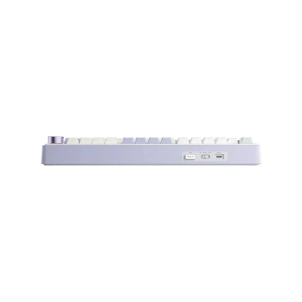 Клавіатура Aula F75 Gasket Greywood V3 switch Hot-Swap PBT Wireless/Bluetooth/USB White (6948391208640) - фото 7