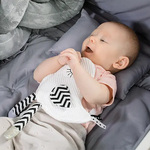 Іграшка-обіймашка BabyOno Маленька пташка з шурхотінням для малюків 26.5х27 см (2136278051) - фото 5