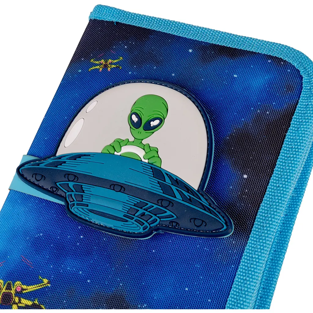 Пенал Yes UFO HP-04 твердий одинарний з двома клапанами синій (533594) - фото 2
