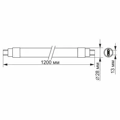 Лампочка Videx T8b 18W 1.2M 4100K 220V (VL-T8b-18124) - фото 3
