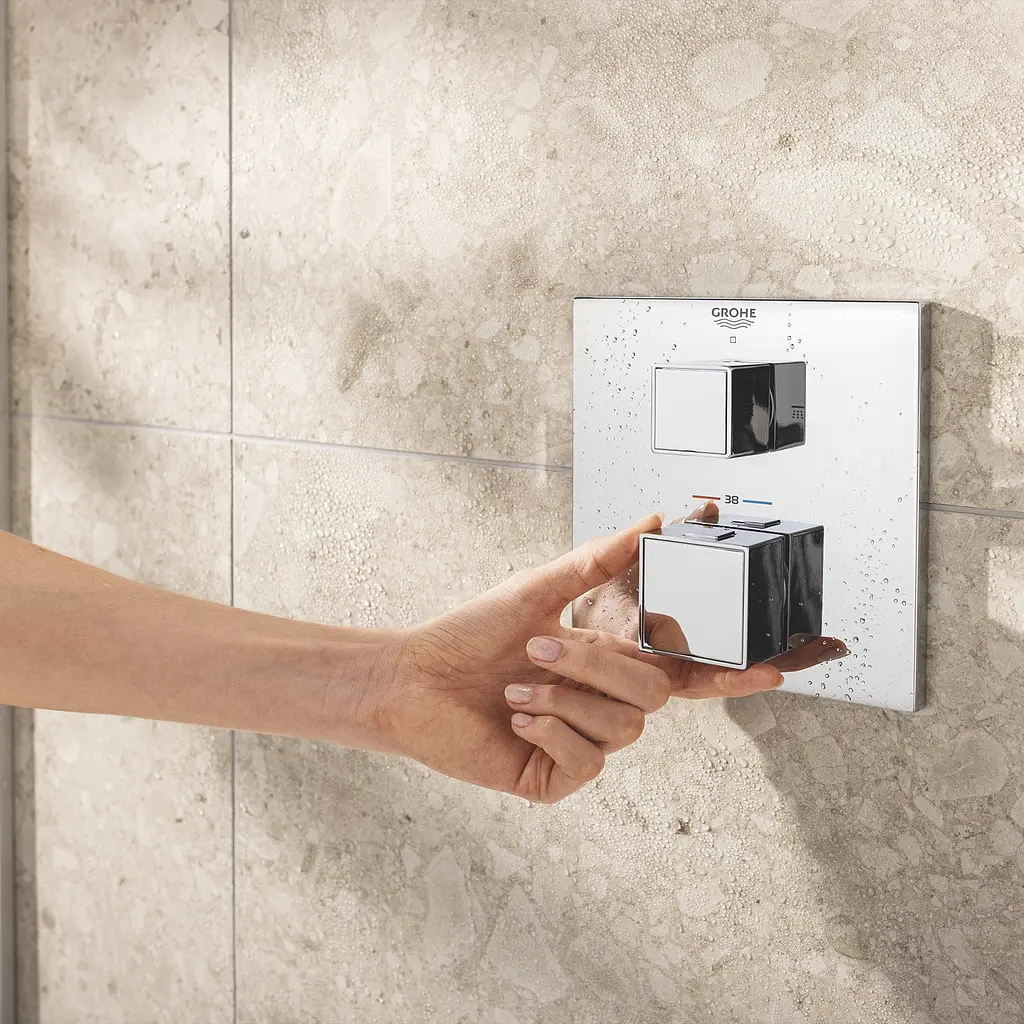 Душова система прихованого монтажу Grohe QuickFix Precision Cube Vitalio Rain Mono 310 Cube 34879000, Хром - фото 6