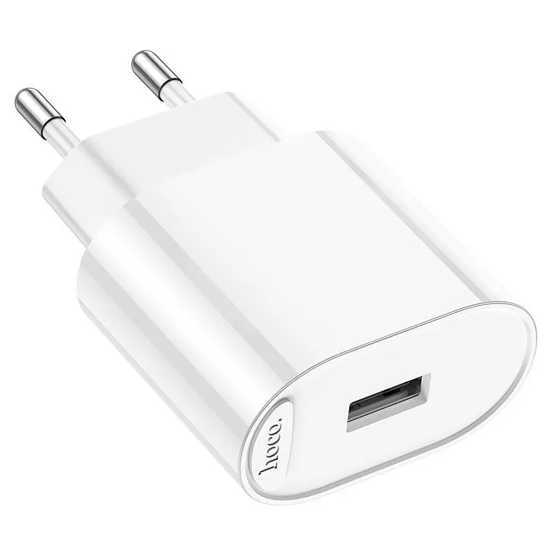 Адаптер мережевий HOCO Fighter single port charger C109A 1USB, 2.1A/10.5W - фото 3