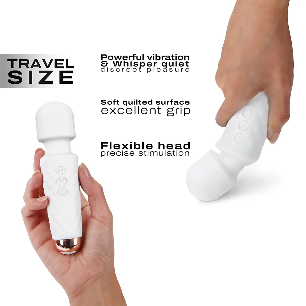 Мінівібромасажер Dorcel Wand Mini Wanderful White - фото 3