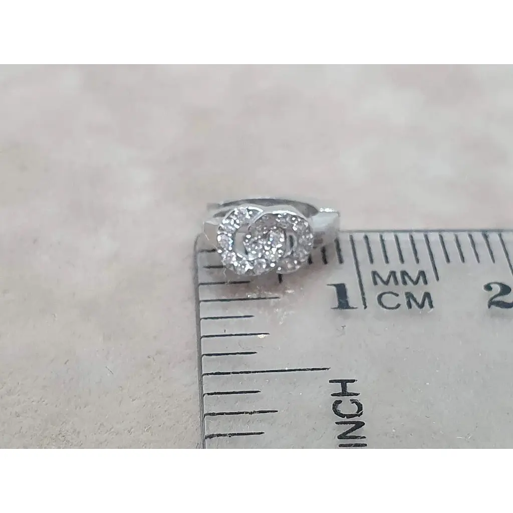 Срібна моносережка Vegas з фіанітами. 20100/1Р - фото 5