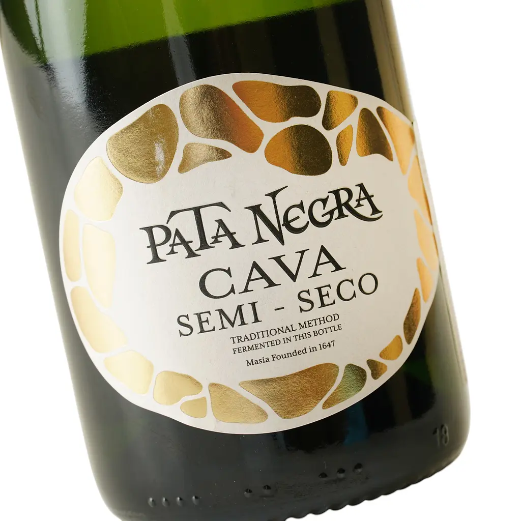 Вино игристое Pata Negra Cava Semi Seco, 11,5%, 0,75 л (AT3C010) - фото 5
