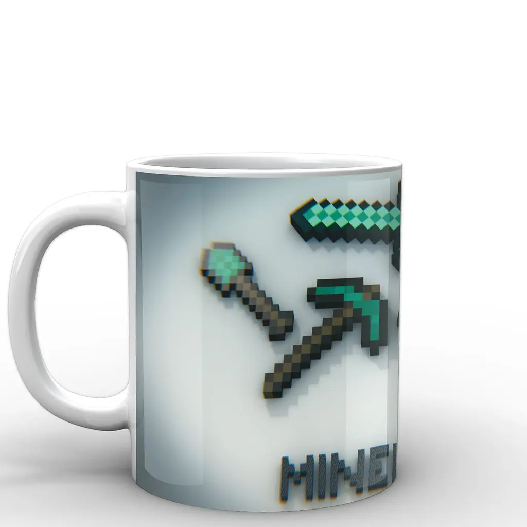 Кухоль GeekLand Minecraft Майнкрафт меч MС.02.005 330 мл білий - фото 2