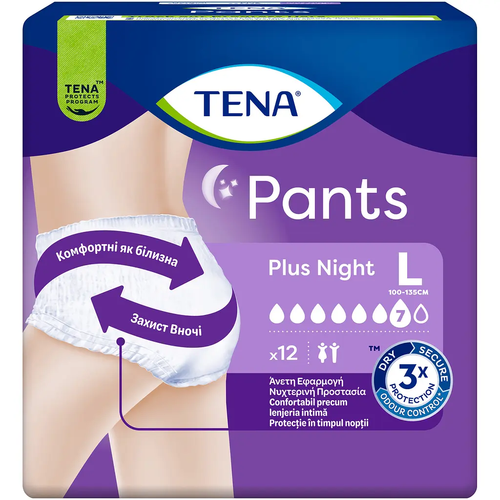 Труси-підгузки для дорослих Tena Pants Plus Night Мedium 12 шт. - фото 2