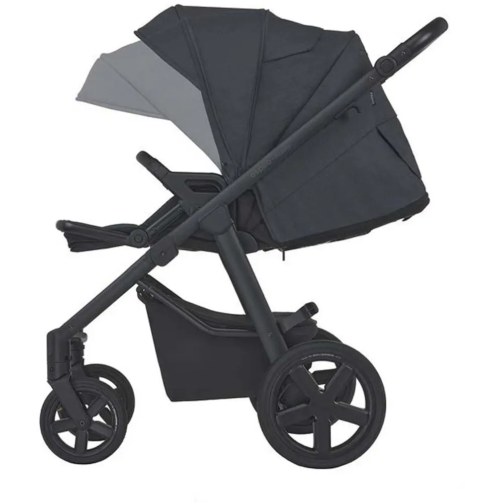 Коляска Espiro Husky XL 2023 17 Graphite Wind, універсальна 2 в 1, графітова (206764) - фото 9