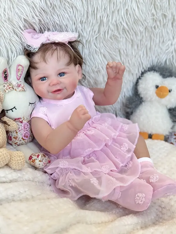 Колекційна силіконова лялька реборн новонароджена дівчинка римма Reborn Dolls det0018883 - фото 2