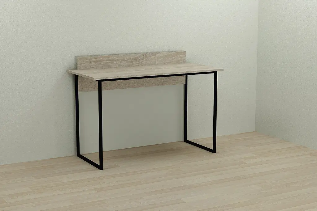 Комп'ютерний стіл Ferrum-decor Скай 75x100x60 чорний ДСП Дуб Сонома 16мм (FRD-103612) - фото 3