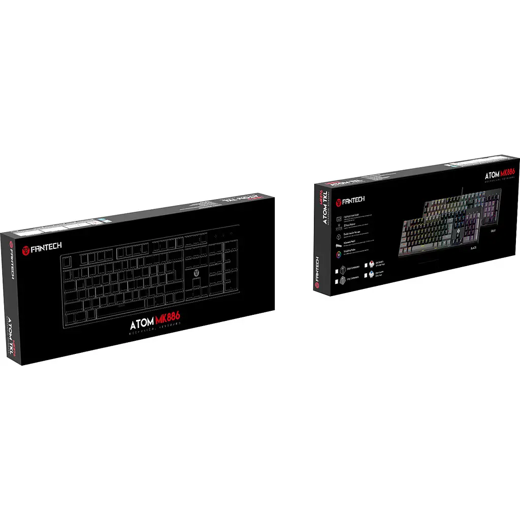 Клавиатура Fantech ATOM MK886 Red Switch Grey (MK886GR) [115622] - фото 4