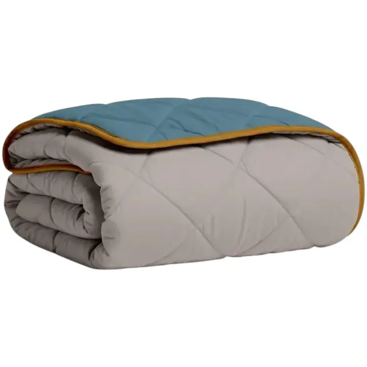 Покривало Cosas TAUPE STONE CS1 200х230 см стьобане двостороннє на ліжко та диван (Blanket_84Quartz_68Sky_kt_16Mustard_200x230)