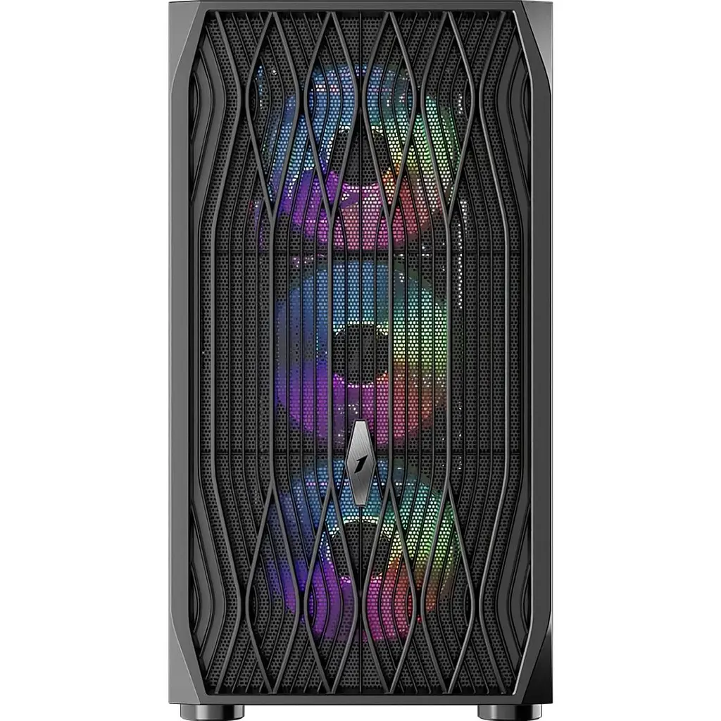 Корпус 1stPlayer AY7-BK-4F1 Black [134426] - фото 5