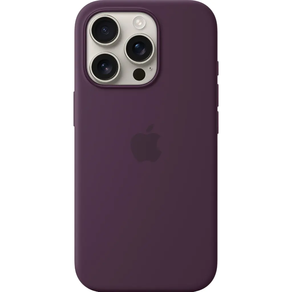 Чохол Silicone Case with MagSafe для Apple iPhone 16 Pro Plum AAA [116585] - фото 2