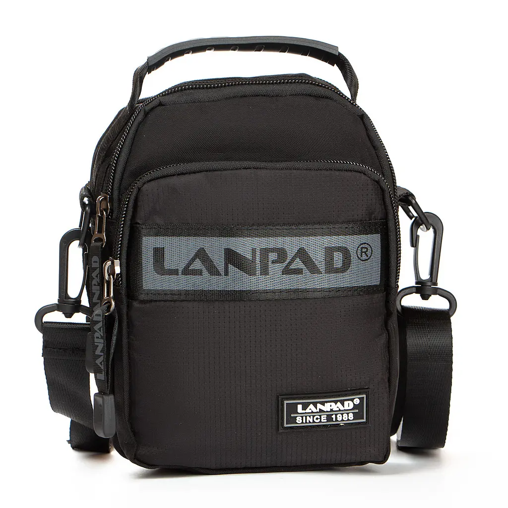 Тканинна чоловіча сумка Lanpad 15х21х8 см 000302379 - фото 3