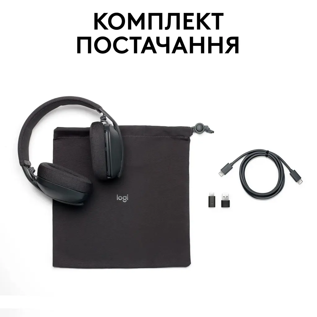 Bluetooth-гарнітура Logitech Zone Vibe Wireless MS Graphite (981-001157) - фото 6