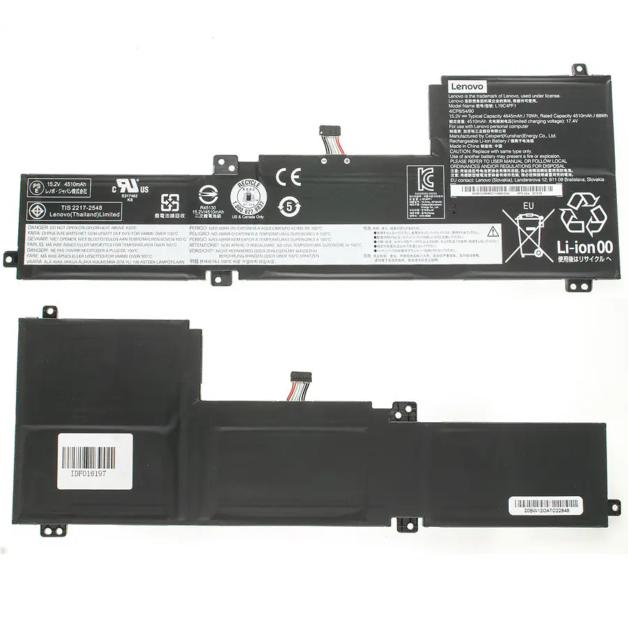Батарея для ноутбука Lenovo L19M4PF1 (IdeaPad 5 15IIL05) 15.12V 4630mAh 70Wh Чорний - фото 2