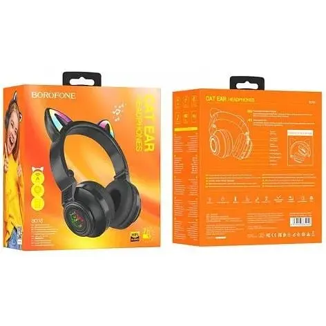 Навушники Borofone Cat Ear BT Headphones BO18 рожеві 6974443384963 - фото 7