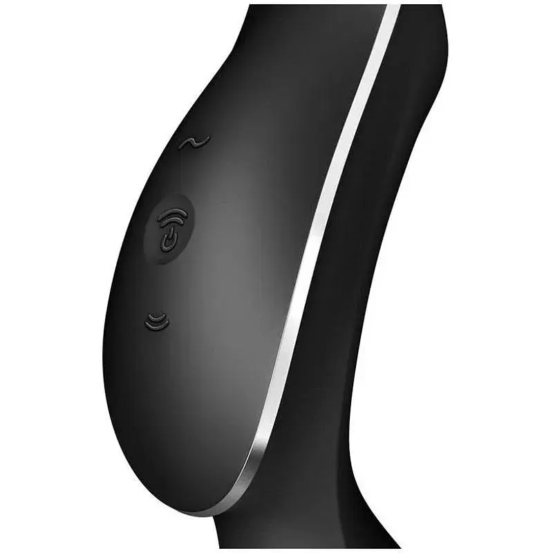 Вакуумный стимулятор с вибрацией Satisfyer Curvy Trinity 2 Чорний - фото 3