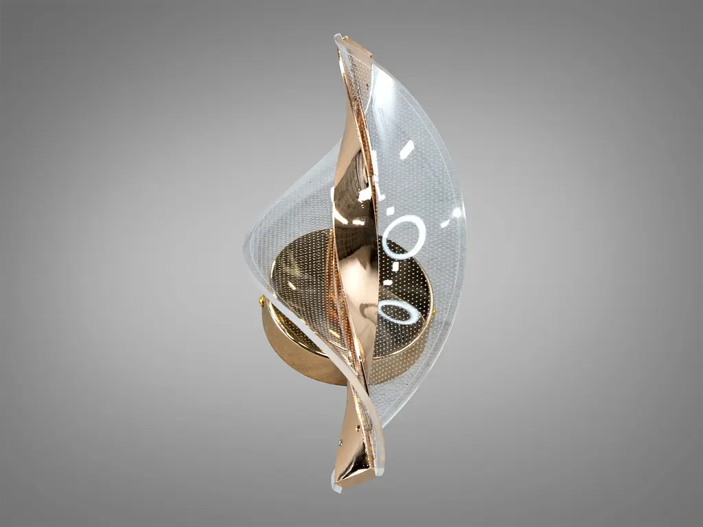 Бра настенное LED Diasha F3851-1 6W 330lm 220V золото акрил металл для дома - фото 6