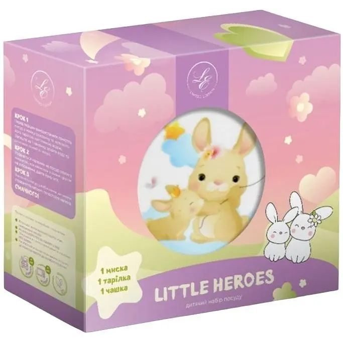 Набор детской посуды Limited Edition Bunny 3 предмета (C724) - фото 2