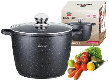 Каструля з мармуровим покриттям KingHoff KH-1598 24см 6.2л