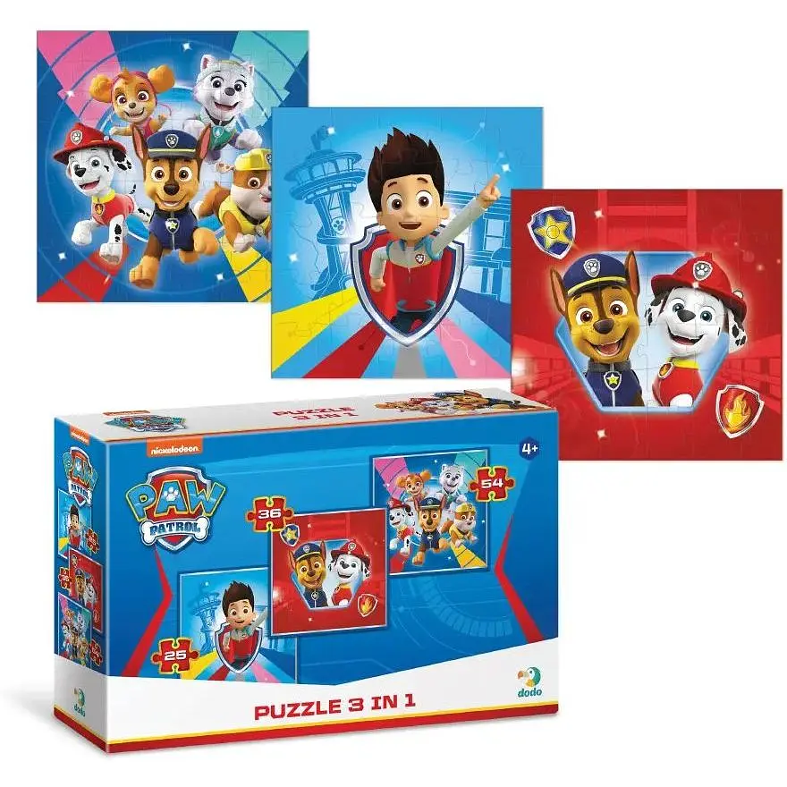 Пазл DoDo 3 в 1 Paw Patrol (200153) - фото 2