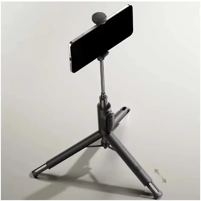 Селфі - монопод бездротовий трипод Xiaomi Zoom Stand Selfie Stick 2 чорний (XMBJZPGO2YM) - фото 3
